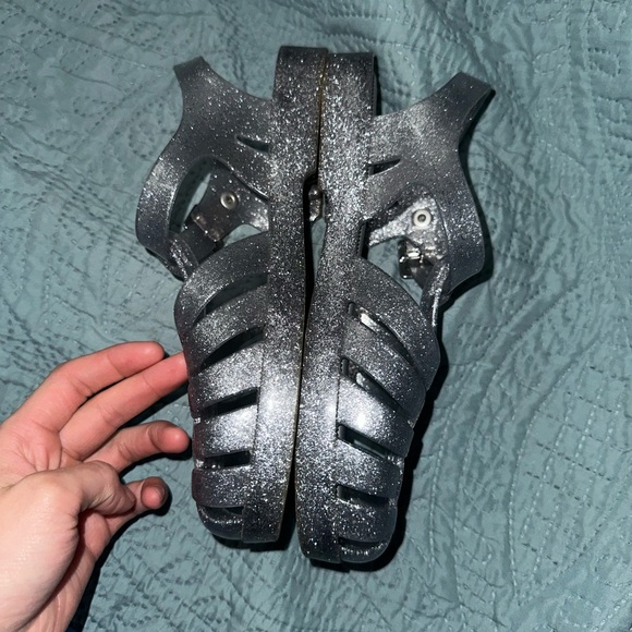 Melissa Possesion Jelly Silver Glitter Sandals size 5 - Picture 3 of 5